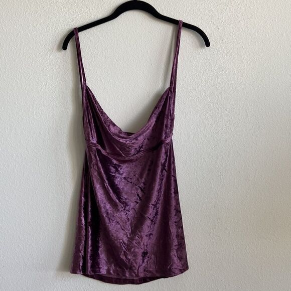 Free People All Night Velvet Tunic Fig Jam Size M New with tags - Picture 6 of 9